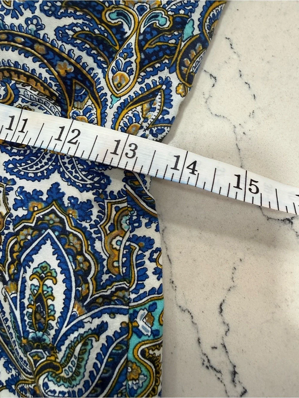 J.CREW Paisley Sheath Dress Blue White Size 2 Cap Sleeve Lined Zip Cotton